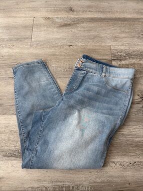 Vanilla Star Washed Blue Straight Leg Jeans